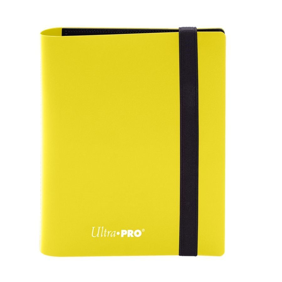 Ultra Pro Eclipse 2-Pocket PRO Binder Lemon Yellow (15371) Supplies Ultra Pro   