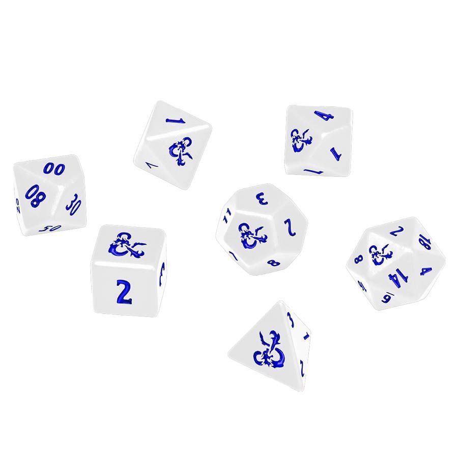 Ultra Pro D&D Icewind Dale Heavy Metal 7ct Polyhedral Dice Set (18355) Dice Ultra Pro   