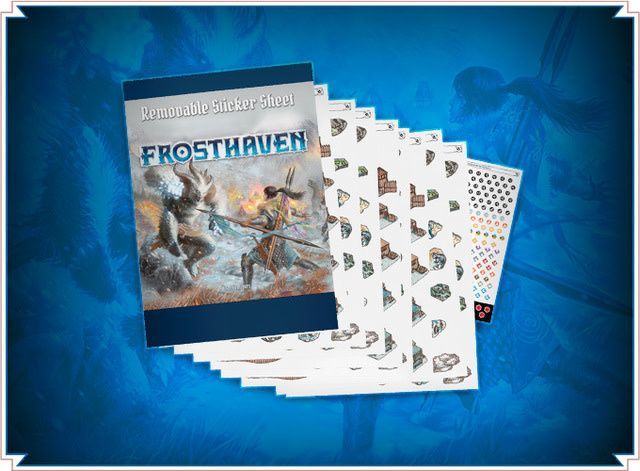 Frosthaven Removable Stickers Board Games Cephalofair Games