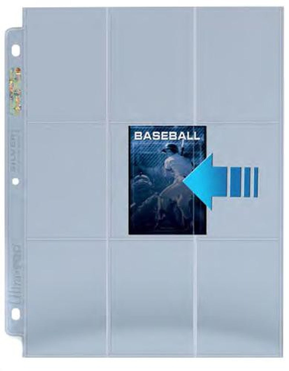 Card Pages: 9-Pocket Side Loading Page for Standard Size Cards Supplies Ultra Pro   
