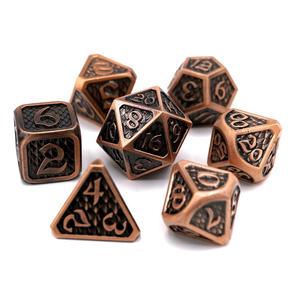 Die Hard Dice Drakona Cuprum 7ct Polyhedral Set Dice Die Hard Dice