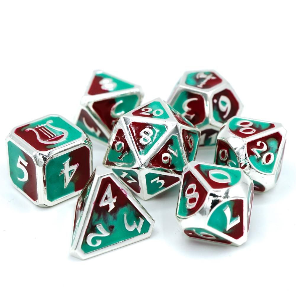 Die Hard Dice Bard and Barbarian Harm & Harmony 7ct Polyhedral Set Dice Die Hard Dice