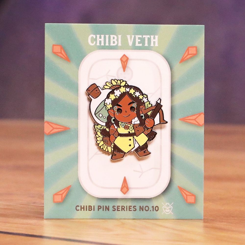 Critical Role Chibi Veth Pin Clothing & Accessories Darrington Press   