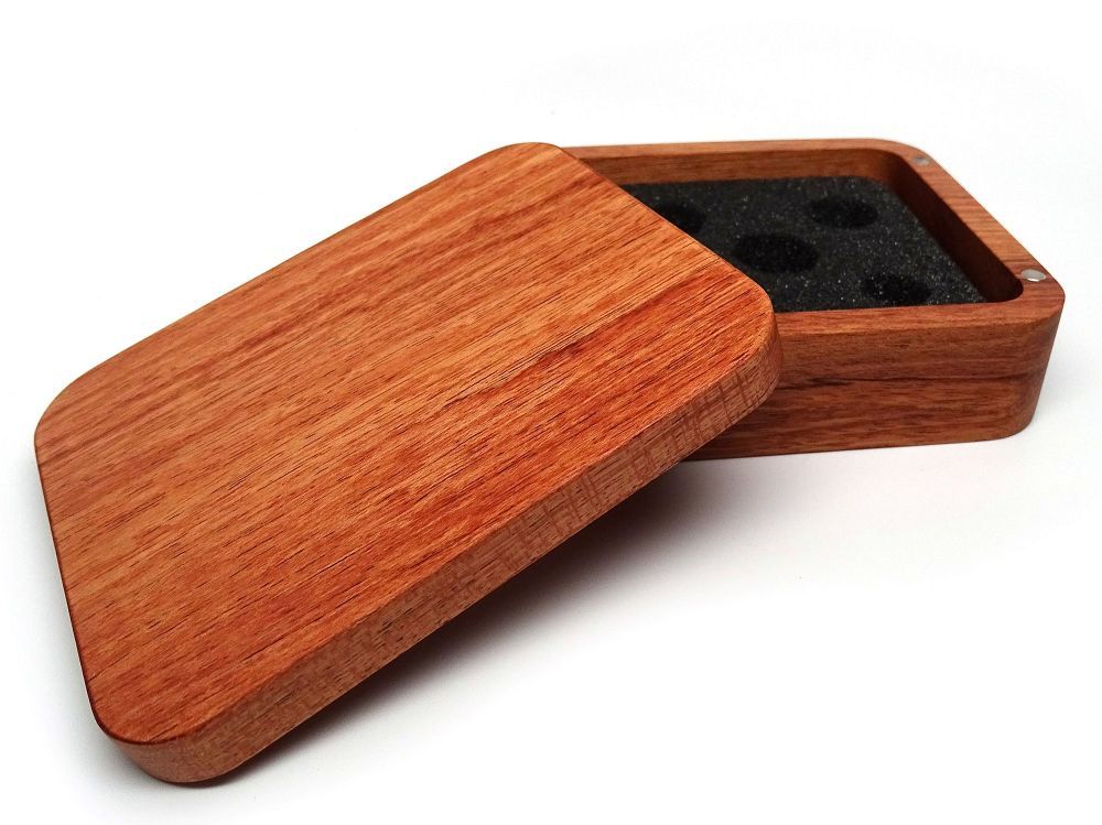 Easy Roller Wooden Dice Case - Plain Rosewood Supplies Easy Roller Dice