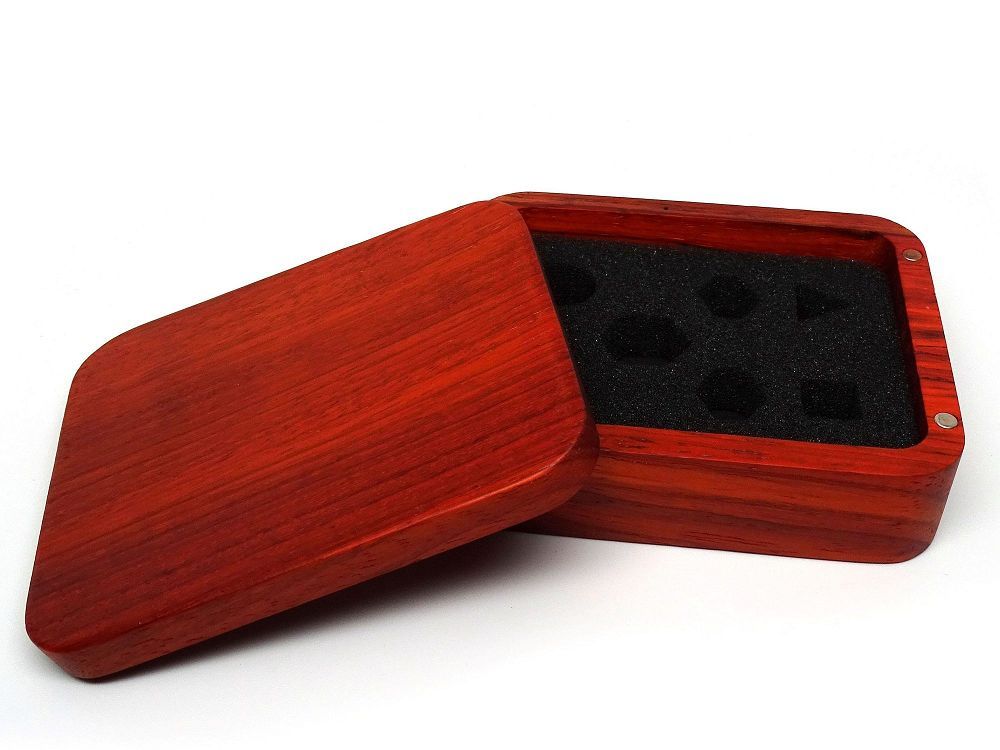 Easy Roller Wooden Dice Case - Plain Padauk Supplies Easy Roller Dice