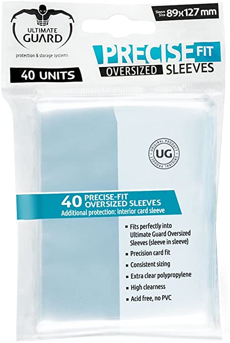 Ultimate Guard Precise Fit Oversized Card Sleeves 40ct (10449) Home page Ultimate Guard   
