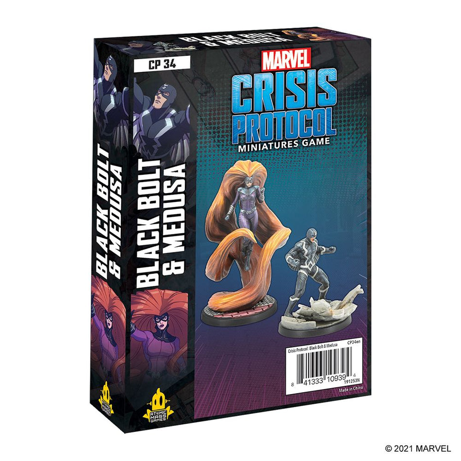 Marvel Crisis Protocol Black Bolt & Medusa Miniatures Atomic Mass Games   