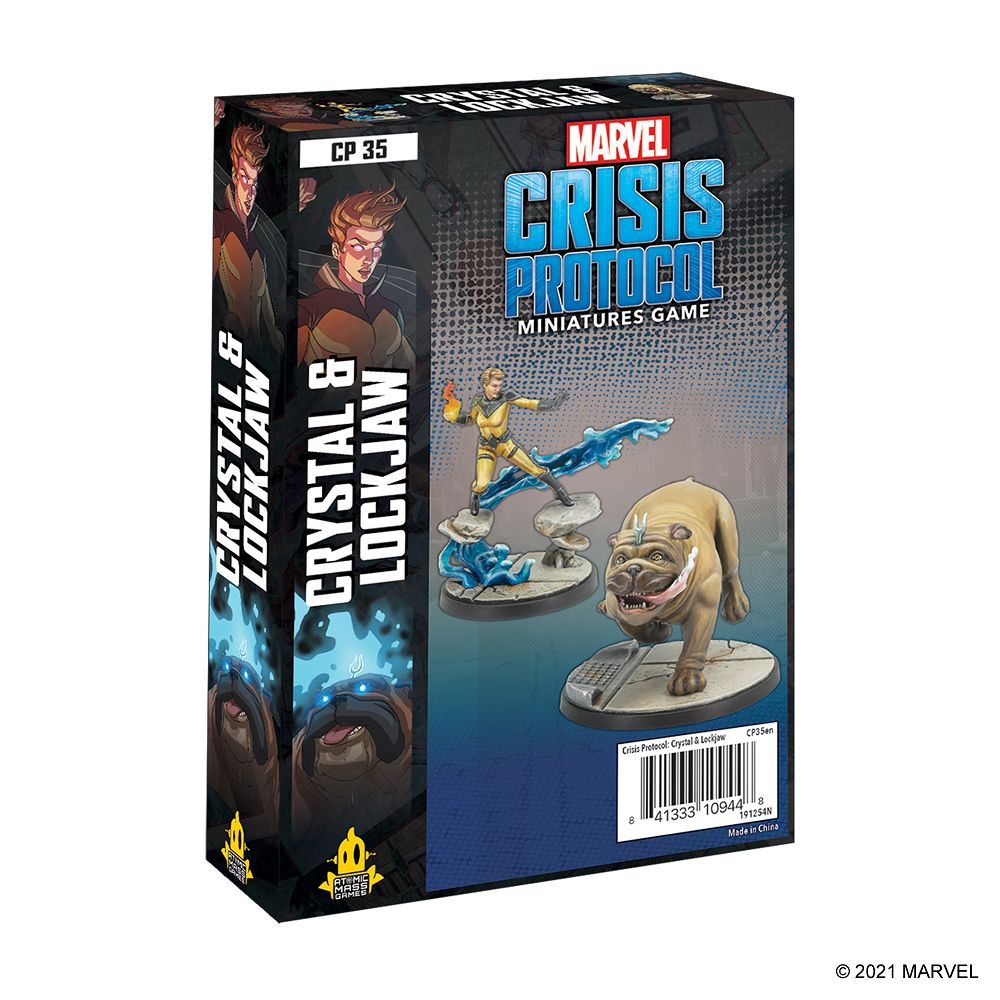 Marvel Crisis Protocol Crystal & Lockjaw Miniatures Atomic Mass Games   