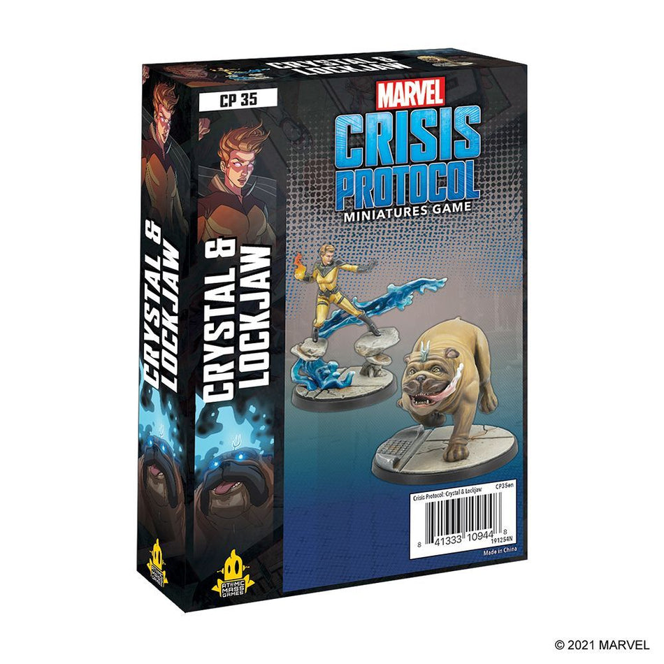 Marvel Crisis Protocol Crystal & Lockjaw Miniatures Atomic Mass Games   