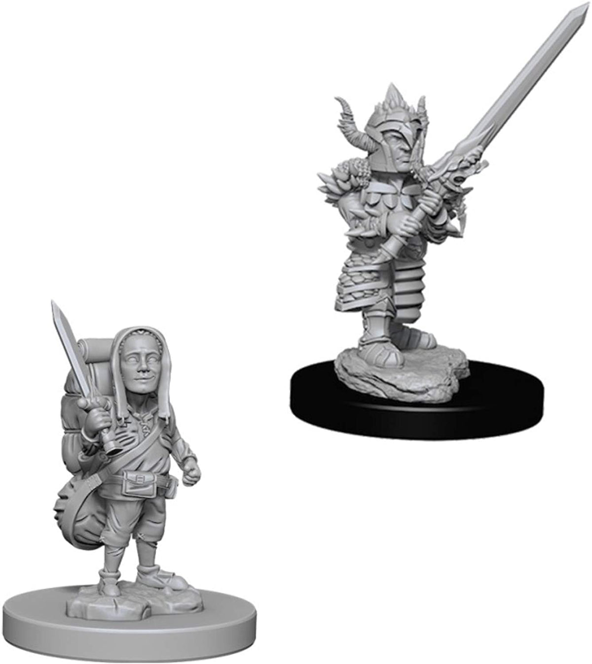 D&D Nolzur's Marvelous Unpainted Miniatures: Halfling Male Fighter Miniatures WizKids   
