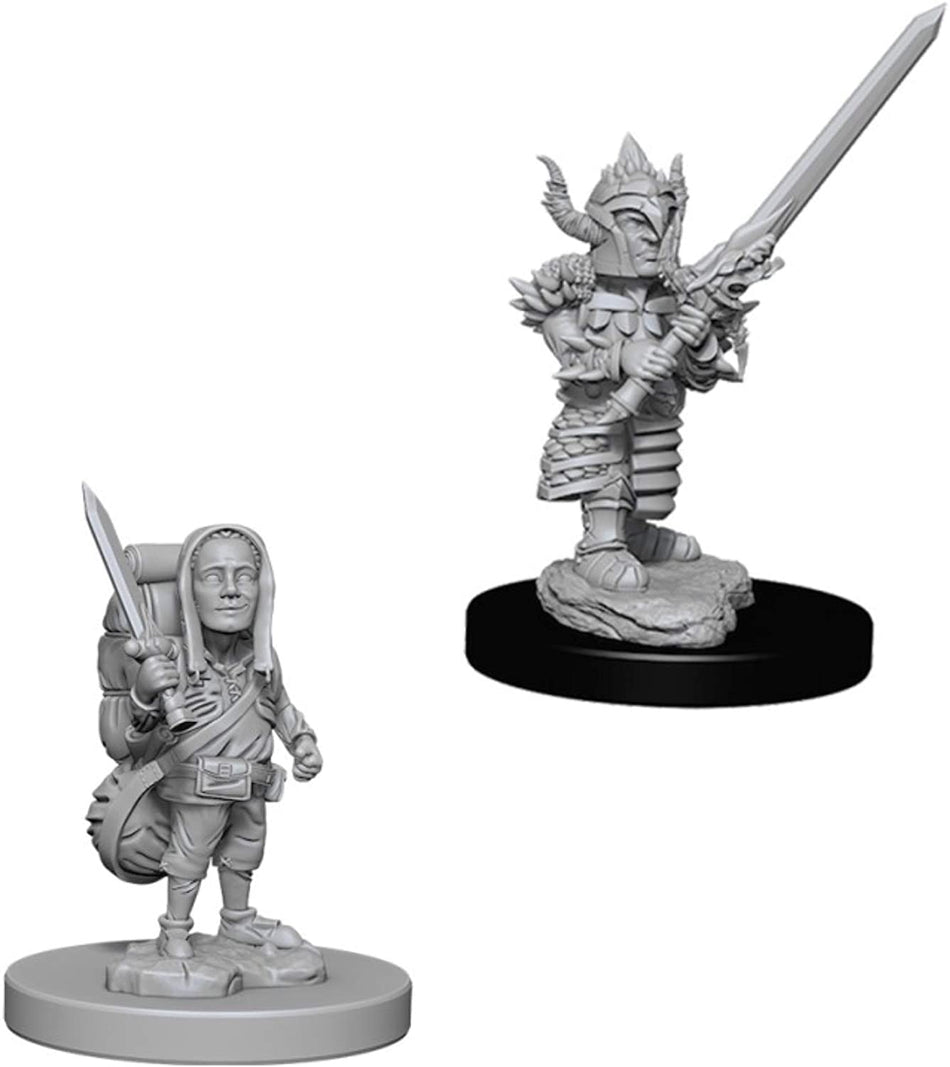 D&D Nolzur's Marvelous Unpainted Miniatures: Halfling Male Fighter Miniatures WizKids   