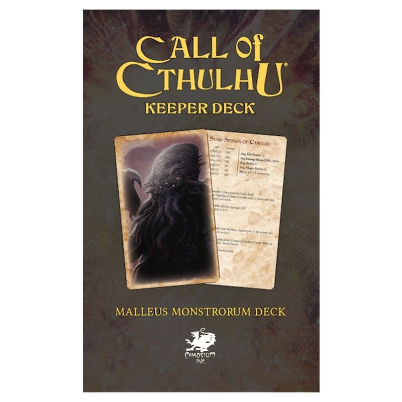 Call of Cthulhu Keeper Deck: Malleus Monstrorum Deck Role Playing Games Chaosium   
