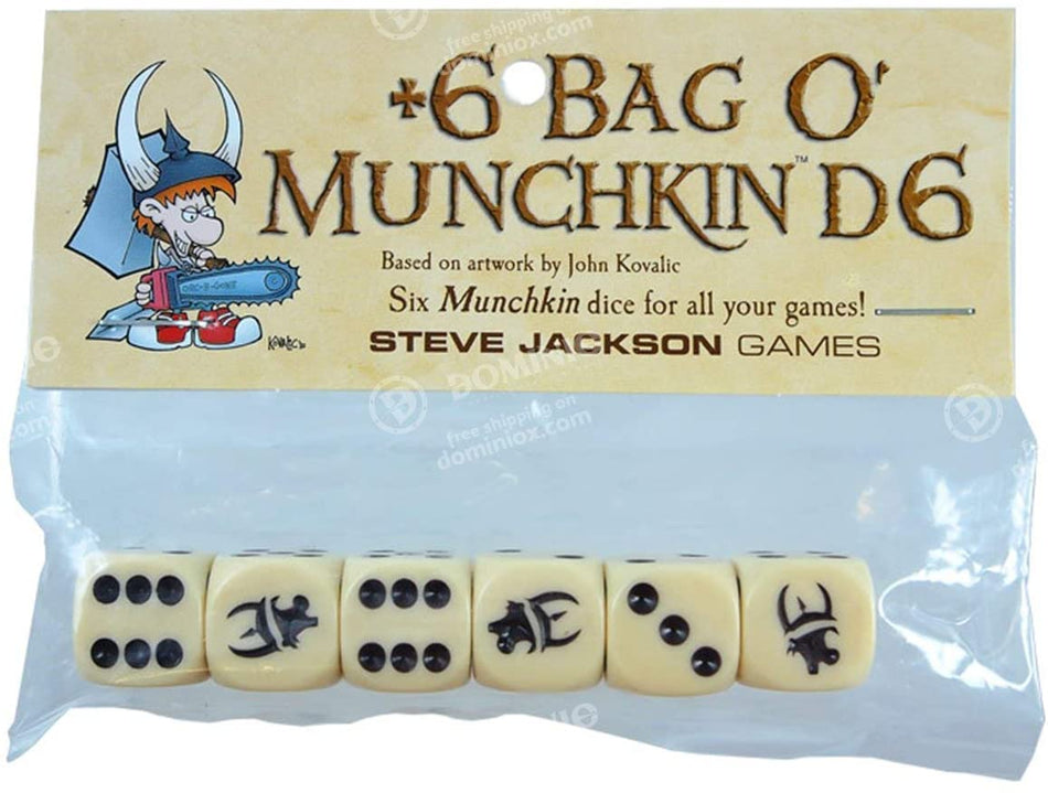 Munchkin +6 Bag o' Munchkin D6 Card Games Steve Jackson Games   
