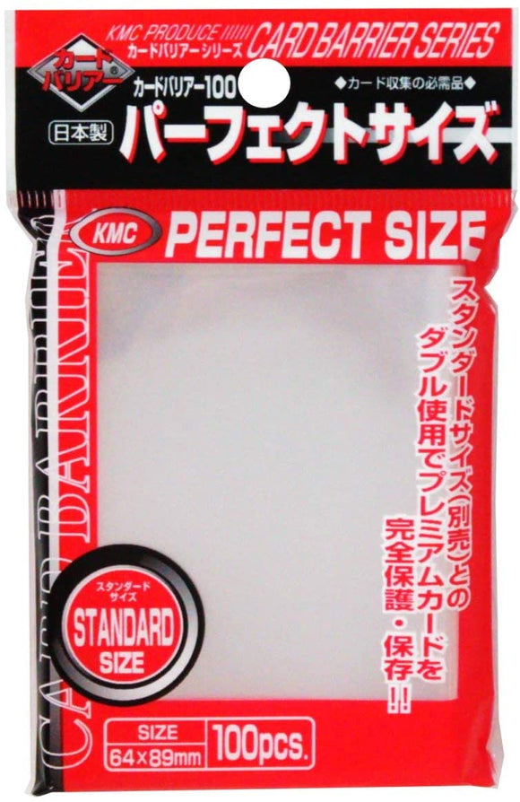 KMC Standard Card Sleeves 100ct Perfect Size Clear Home page KMC Sleeves   