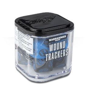 Warhammer 40K Wound Trackers Dice Blue/Black Trading Card Games Games Workshop   