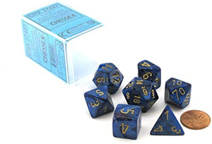 Chessex Scarab Royal Blue/Gold 7ct Polyhedral Set (27427) Home page Other   