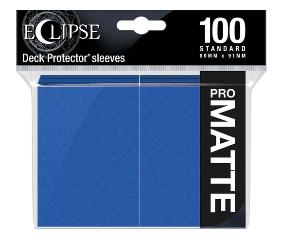 Ultra Pro Eclipse 100ct Standard Size Card Sleeves Matte Blue (15614) Supplies Ultra Pro   