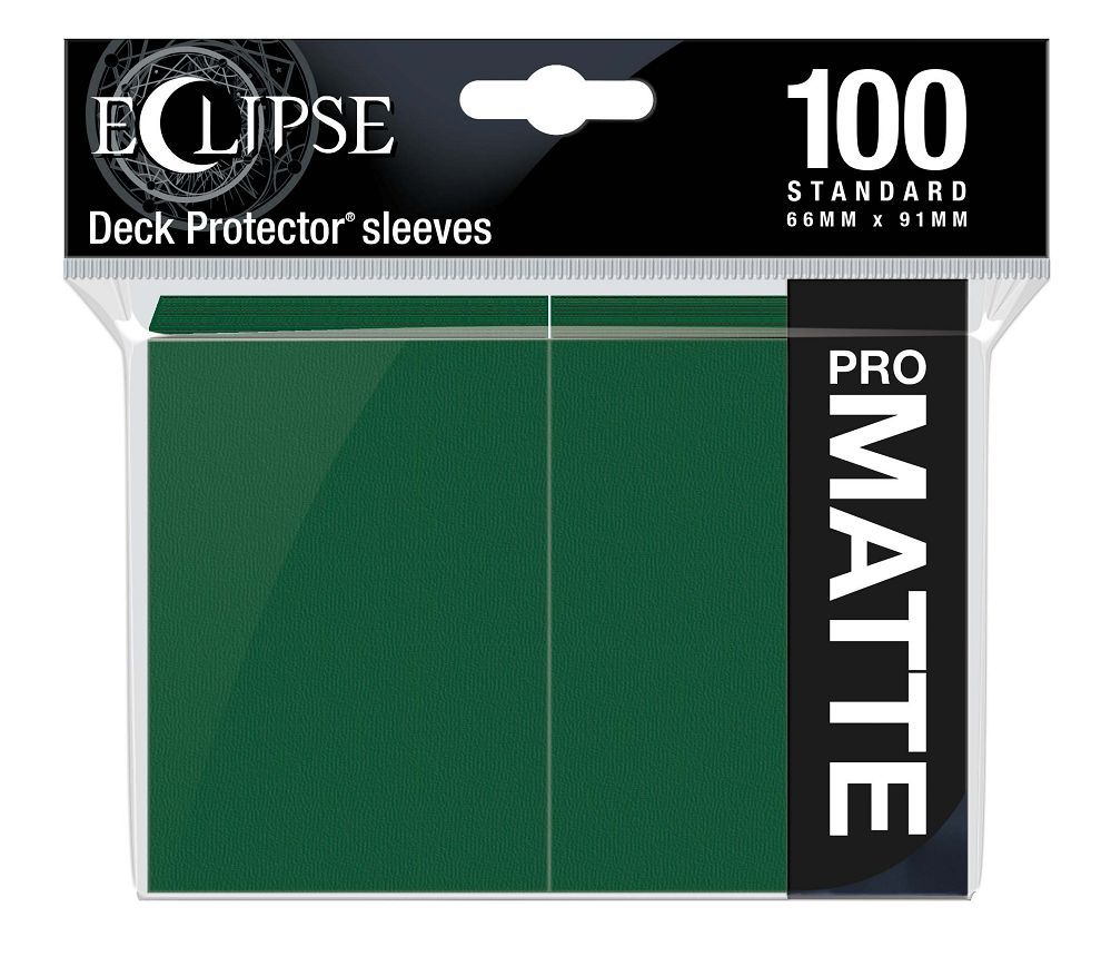 Ultra Pro Eclipse 100ct Standard Size Card Sleeves Matte Green (15617) Supplies Ultra Pro   