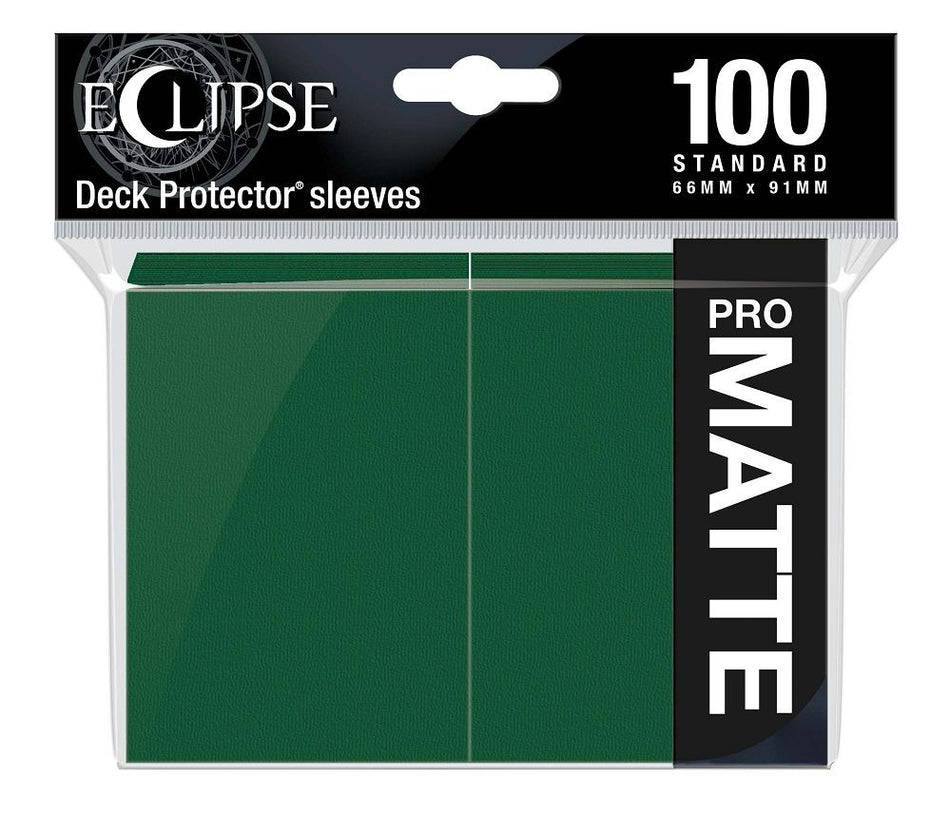 Ultra Pro Eclipse 100ct Standard Size Card Sleeves Matte Green (15617) Supplies Ultra Pro   