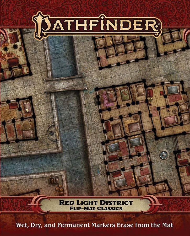 Pathfinder RPG Flip-Mat Classics Red Light District RPG Maps Paizo   