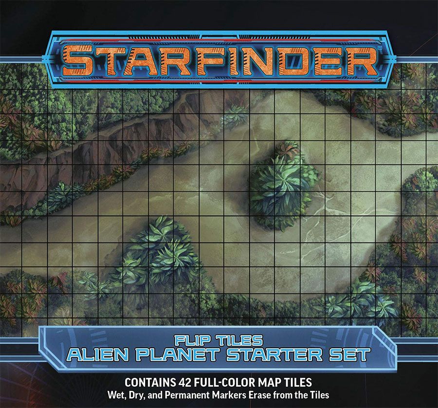Starfinder Flip Tiles Alien Planet Starter Set RPG Maps Paizo   