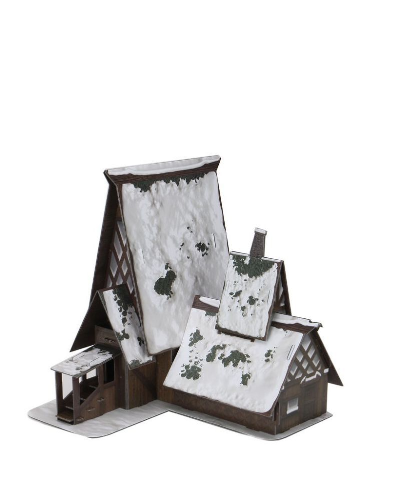 D&D Icons of the Realms Icewind Dale Rime of the Frostmaiden Papercraft Set - The Lodge (96048) Miniatures WizKids