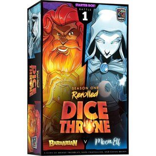 Dice Throne Season One Rerolled Barbarian v Moon Elf Board Games Roxley Games   
