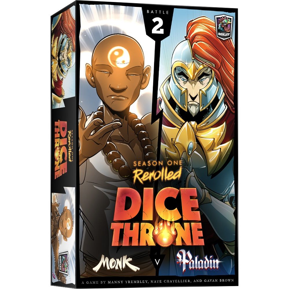 Dice Throne Season One Rerolled Monk v. Paladin Board Games Roxley Games   