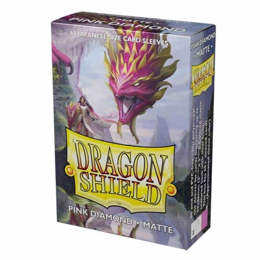 Dragon Shield Matte Japanese Size Sleeves 60ct Pink Diamond (11139) Supplies Arcane Tinmen   