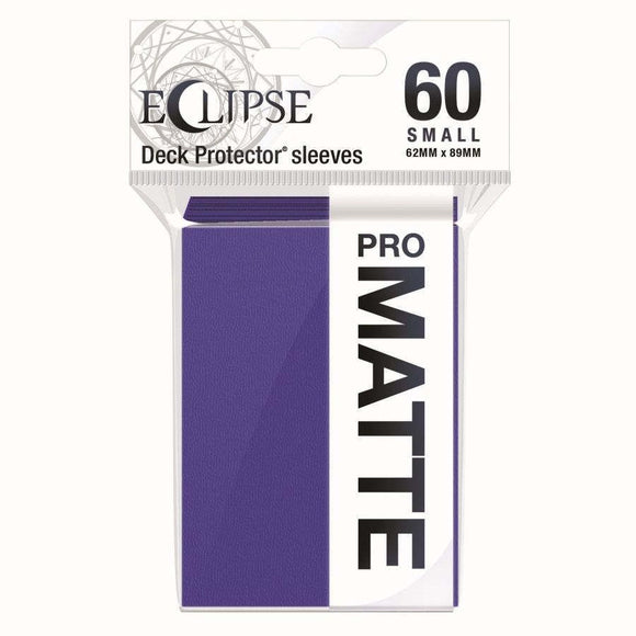 eclipse card sleeves Ultra Pro Eclipse 60ct Small Size Card Sleeves Matte Purple (15646) –  Common Ground Games