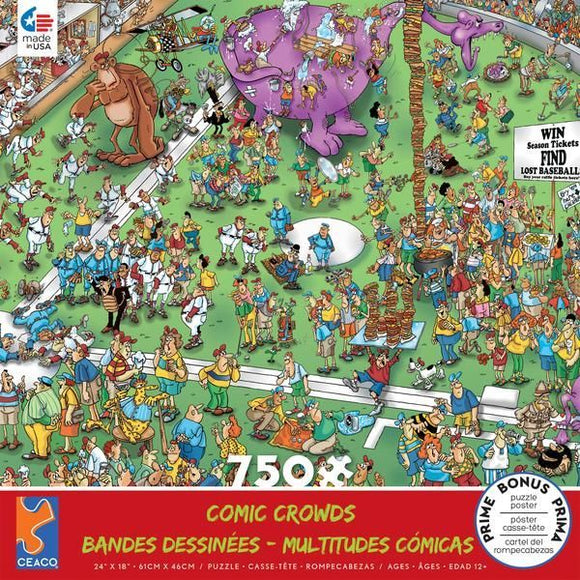 Comic Crowds Lost Ball 750pc  Gamewright   