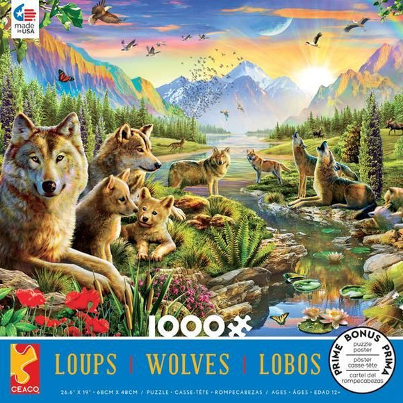 Summer Wolf Family 1000pc  Gamewright   