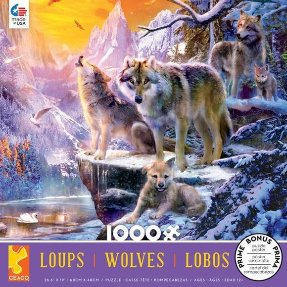 Winter Wolf Family 1000pc  Gamewright   