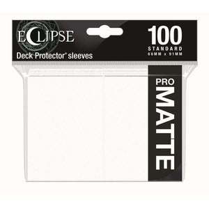 Ultra Pro Eclipse 100ct Standard Size Card Sleeves Matte White (15612) Supplies Ultra Pro   