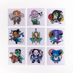 Critical Mighty Nein Chibi Vinyl Decal Set  Common Ground Games   
