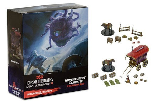 D&D Icons of the Realms Monster Menagerie II Premium Figure Adventurer's Campsite Miniatures WizKids   