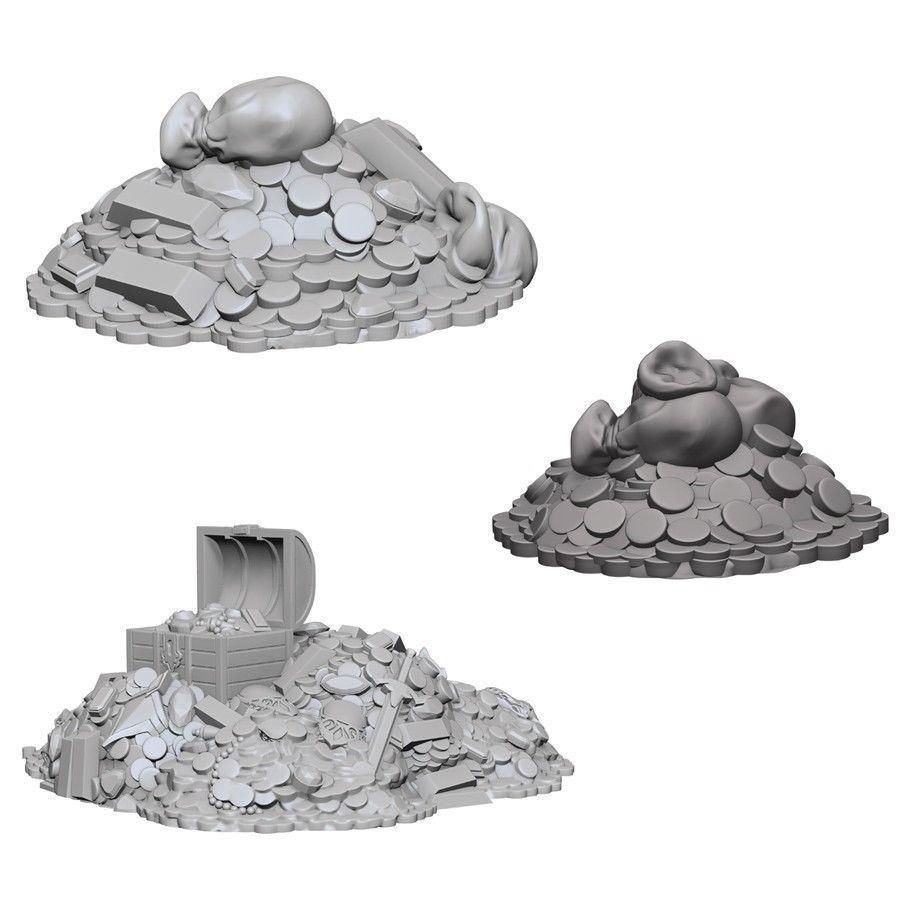 Pathfinder Deep Cuts Unpainted Miniatures: Treasure Piles (72592) Miniatures WizKids   