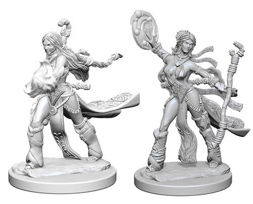 Pathfinder Deep Cuts Unpainted Miniatures: Human Female Sorcerer Miniatures WizKids   