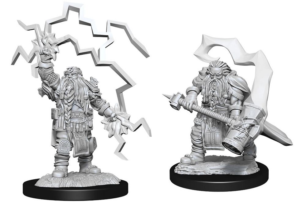 Nolzur’s Marvelous Unpainted Miniatures Dwarf Cleric Male (90222) Miniatures WizKids   