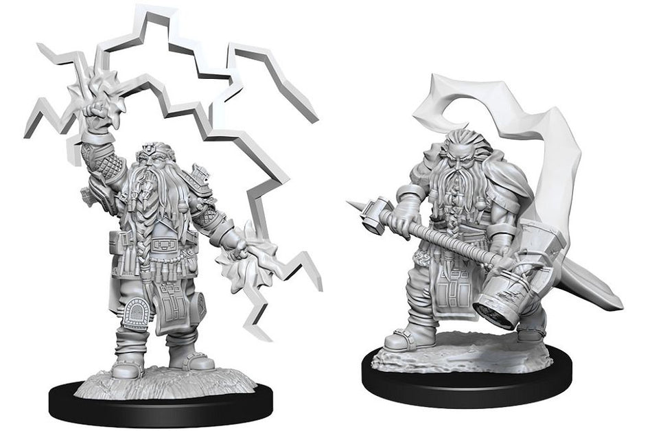 Nolzur’s Marvelous Unpainted Miniatures Dwarf Cleric Male (90222) Miniatures WizKids   