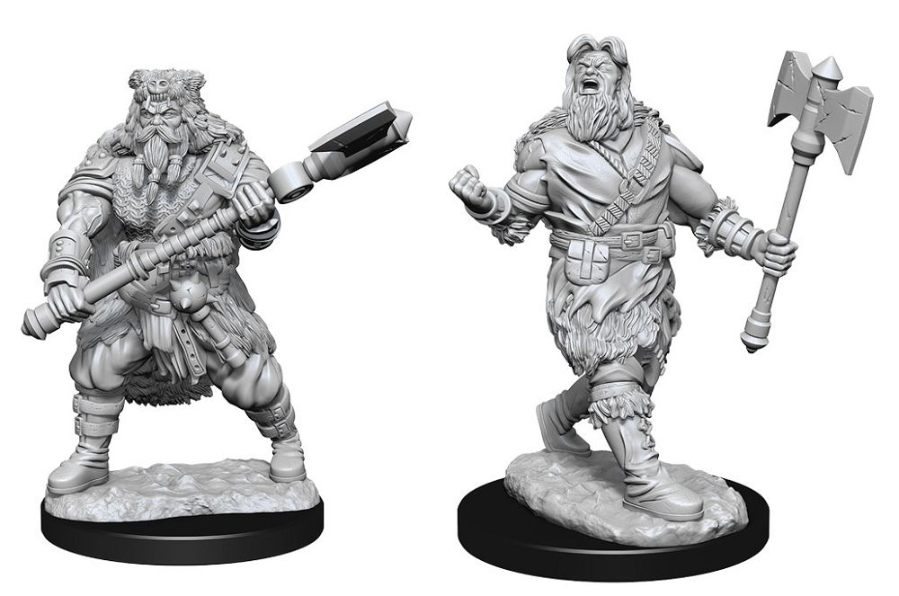 Nolzur’s Marvelous Unpainted Miniatures Human Barbarian Male (90224) Miniatures WizKids