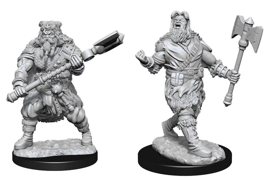 Nolzur’s Marvelous Unpainted Miniatures Human Barbarian Male (90224) Miniatures WizKids