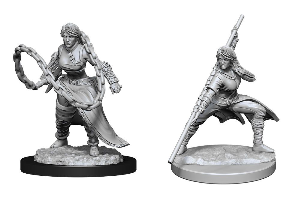 Nolzur’s Marvelous Unpainted Miniatures Human Monk Female (90225) Miniatures WizKids   