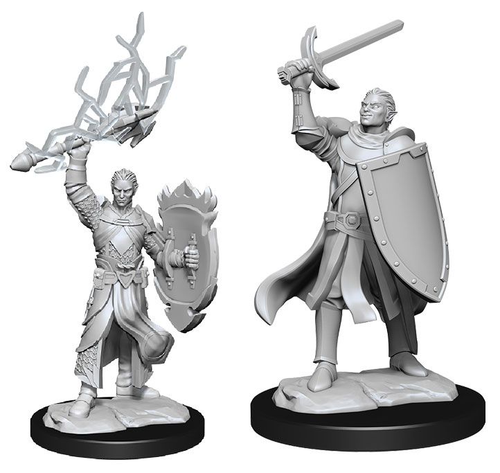 Nolzur’s Marvelous Unpainted Miniatures Half-Elf Male Paladin (90230) Miniatures WizKids   