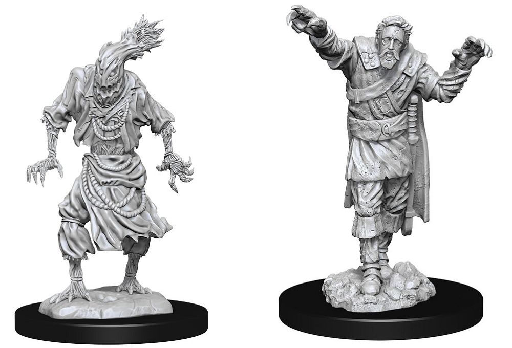 Nolzur’s Marvelous Unpainted Miniatures Scarecrow & Stone Cursed (90241) Miniatures WizKids   