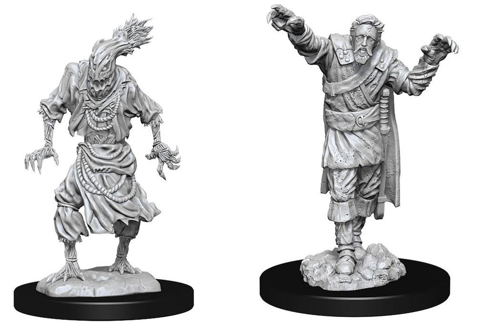 Nolzur’s Marvelous Unpainted Miniatures Scarecrow & Stone Cursed (90241) Miniatures WizKids   