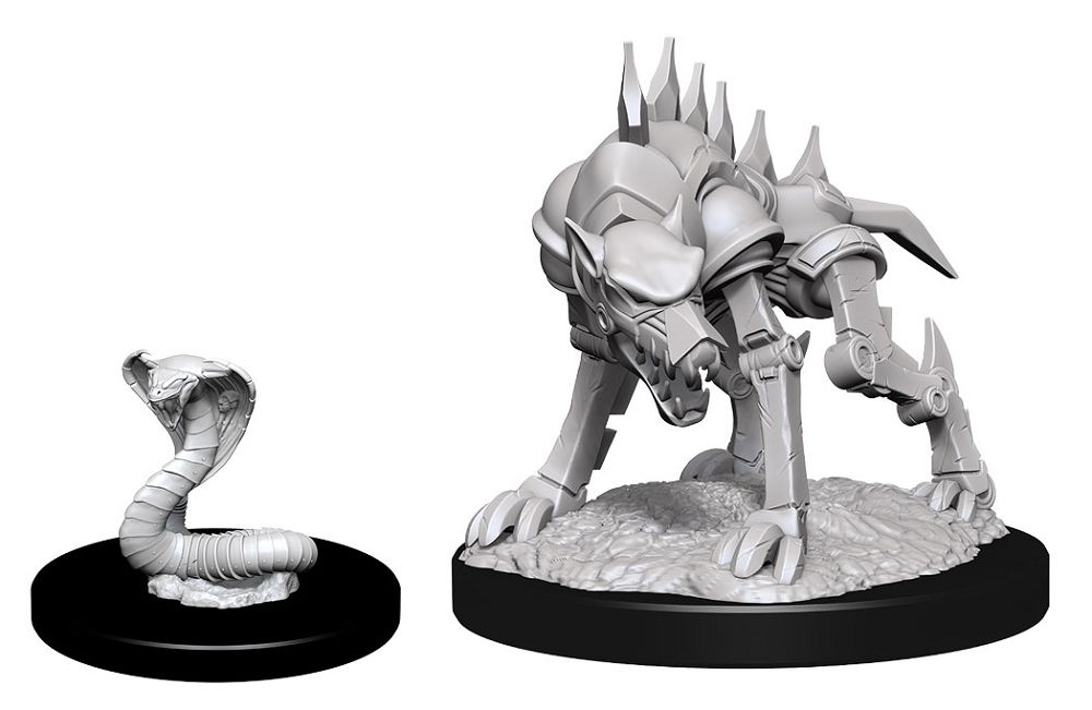 Nolzur’s Marvelous Unpainted Miniatures Iron Cobra & Defender (90243) Miniatures WizKids   