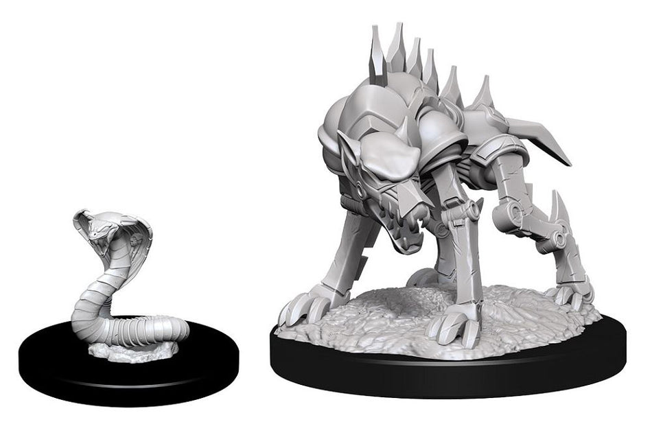 Nolzur’s Marvelous Unpainted Miniatures Iron Cobra & Defender (90243) Miniatures WizKids   