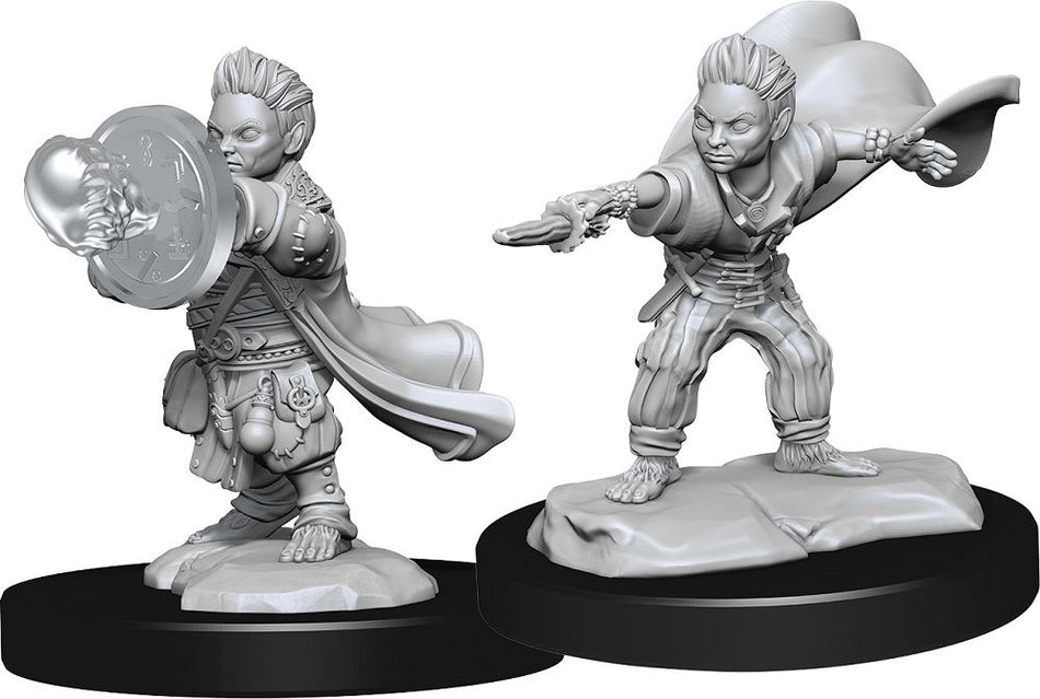 Pathfinder Battles Deep Cuts Unpainted Miniatures Halfling Male Wizard (90260) Miniatures WizKids   