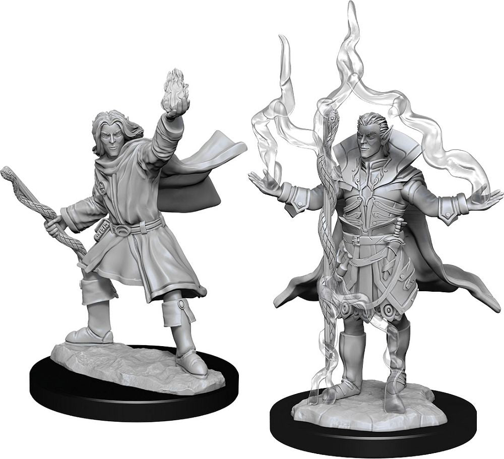 Pathfinder Battles Deep Cuts Unpainted Miniatures Elf Male Sorcerer (90262) Miniatures WizKids   